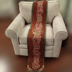 Tapestry Table Runner Christmas On The Range Manual Woodworkers Weavers 12.5X72. Fixed Price $22.95.