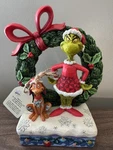 Enesco Dr. Seuss Grinch By Jim Shore Max Standing Wreath Lit *flaw. Fixed Price $74.99.