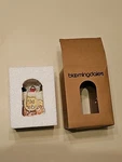 Bloomingdales Little Brown Bag Christmas Ornament 4"H Snow Globe Box Read. Fixed Price $19.99.