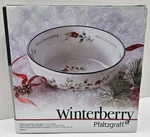 Pfaltzgraff Winterberry Merry Everything 7" Candy Bowl Christmas Nib. Fixed Price $24.99.