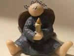 Mary Honey & Me Angel Figurine 2005 Folk Art Primitive Mini 2.5 Christmas Decor. Fixed Price $22.00.