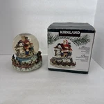 Vtg Kirkland Signature Holiday Water Globe Musical Revolving Base Christmas 8". Fixed Price $29.99.