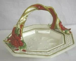 Fitz And Floyd Poinsettia Basket Dish. Fixed Price $37.00.