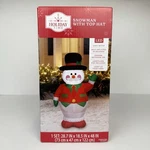 Holiday Time Snowman With Top Hat 48 Inflatable Led Christmas Decoration New. Fixed Price $35.00.