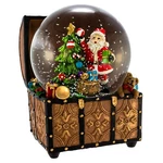 Kurt S. Adler J3259 100MM Wind-up Musical Santa Water Globe Treasure Chest. Fixed Price $36.78.