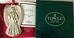 1996 Towle Sterling Silver Angel Christmas Tree Ornament 6TH Series Mint!. Fixed Price $109.95.