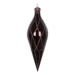 Vickerman 12" Finial Ornaments With Glitter Accents Candy Chocolate. Fixed Price $24.41.