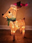 Target 2010 Christmas 21" Buck Light-up Soft Tinsel *rare* Vintage Yard Decor. Fixed Price $54.95.
