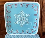 Hallmark Northpole Fun Spreader & Party Plate Charcuterie Blue Snowflake Nwt. Fixed Price $19.99.