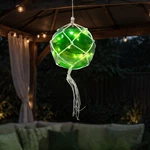 Barcana 14.4" Lighted Roped Green Ball Outdoor Christmas Decor Clear Lights. Fixed Price $100.49.