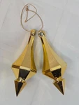 Vickerman Style 2 Shiny Gold Candy Finish 4" Diamond Finial Ornament Vintage. Fixed Price $16.99.