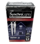Gemmy Led Synchrolights 12-COUNT Icicle Brilliant White 2013. Fixed Price $14.99.
