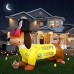 5.3 Ft Easter Inflatables Outdoor Decorations Dachshund Dog Inflatable.... Fixed Price $46.84.