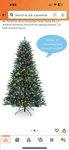 Mr. Christmas Alexa Compatible Smart Home Pre-lit Artificial Tree 5FT. Fixed Price $85.00.