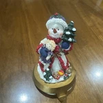 Christmas Stocking Holder- Weighted- Vintage Grandeur Noel Snowman. Fixed Price $8.99.