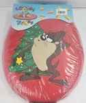Vintage Looney Tunes Taz Tasmanian Christmas Tree Toliet Seat Cover 1995 Ginsey. Fixed Price $37.95.