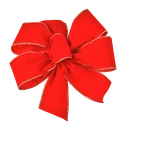 4-PACK, Holiday Bow, 4-LOOPS With Center Loop, Red Velvet Gold Edge Ribbon. Fixed Price $11.00.