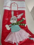 Pottery Barn Kids Skating Bunny Christmas Stocking Mono Brand New Sold Out. Fixed Price $35.99.