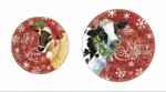 Joy To The Christmas Dinner Dessert Paper Plates Farmhouse Cow Pattern. Fixed Price $29.99.