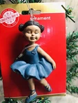 Ballerina Hanging Christmas Tree Ornament Blue Dress.. Fixed Price $19.88.