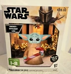 Gemmy 4.5FT. Tall Airblown Christmas Lawn Ornament Star Wars Baby Yoda. Fixed Price $48.75.