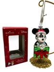 Disney Mickey Mouse Christmas Ornament Blown Glass Hallmark. Fixed Price $12.95.