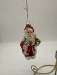 Blown Glass Santa Claus Ready For Bath Christmas Ornament & Body Works. Fixed Price $10.99.