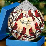 Glass Red Cardinal Memorial Ornament For Loss Of Loved One, 3. Fixed Price $18.99.