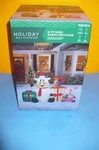 Christmas Gemmy 6 Ft Wide Cow Pig Rooster Barnyard Scene Airblown Inflatable. Fixed Price $103.00.