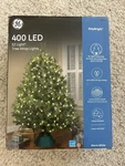 Ge Staybright 400 Led Christmas Tree Wrap Lights Warm White, Inside + Outside. Fixed Price $21.00.