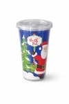 Greenbrier Welcome To The North Pole Santa Claus 16OZ Tumbler Cup New Straw. Fixed Price $11.99.