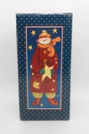 Lang & Wise Ellen Stouffer Classic Santa Stripes 6" Snowman Figure 1997. Fixed Price $25.00.