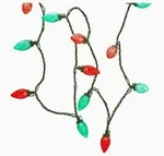Holiday Living 25 Ct Led Red And Green Wire Alternating C9 Lights New. Fixed Price $14.99.