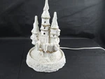 Vintage Trendmasters Christmas Magic Ceramic Light Up Snow Castle 1995. Fixed Price $20.00.