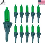 10 Green Ge Led 3.3 V .066 W Mini Christmas Light Bulbs Tree Replacement. Fixed Price $10.84.