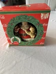 Vintage 1986 Coca-cola Christmas Love Santa Figurine H2803 W/ Box. Fixed Price $20.00.