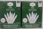 Lot Of 2 Holiday Time Cool White Mini Led Wire Christmas Lights 100 Count. Fixed Price $26.85.