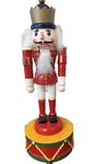 Vtg Kurt S. Adler- Wooden Classic Christmas Musical Nutcracker On Drum 10.5". Fixed Price $22.00.