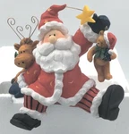 House Of Lloyd Christmas Around The World Santa & Friends Stocking Hanger 542553. Fixed Price $18.00.