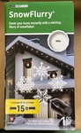 Gemmy 15FT Lightshow White Flurry Snowflake Led Projection Christmas. Fixed Price $22.95.