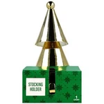 Festive Voice Gold Tree Stocking Holder Decor, 8INCH. Fixed Price $14.99.