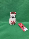 Fair Trade Holiday Handmade White Red Snowflake Owl Christmas Tree Ornament. Fixed Price $8.99.