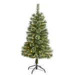 Nearly Natural 4FT Wisconsin Slim Snow Tip Pine Artificial Christmas Tree Clear. Fixed Price $80.42.