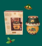 Debbie Mumm Igloo Village Christmas Pudding Large Jar Candle Holder Lamp 2001. Fixed Price $29.99.