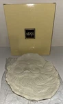 New In Box Mikasa Holiday Elegance Santa Cookie Plate Platter Gold Trim $40. Fixed Price $7.99.