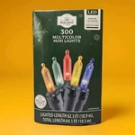 Holiday Time 300-COUNT Indoor And Outdoor Multicolor Mini Christmas Lights New. Fixed Price $28.74.