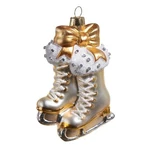 Raz Imports Silver Gold Skate Ornament, 4-INCH, Glass. Fixed Price $16.14.