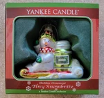 Yankee Candle Exclusive Tiny Snowbrite Christmas Tree Glass Ornament Box New Nib. Fixed Price $14.25.