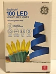 Ge Staybright 100 Yellow Mini Led Lights Green Wire Indoor/outdoor. Fixed Price $7.99.