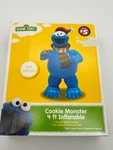 Sesame Street Cookie Monster 4FT Christmas Inflatable Holiday Decor Airblown. Fixed Price $25.00.